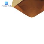 tough Resealable Kraft Paper Pouch Biodegradable Water Resistant