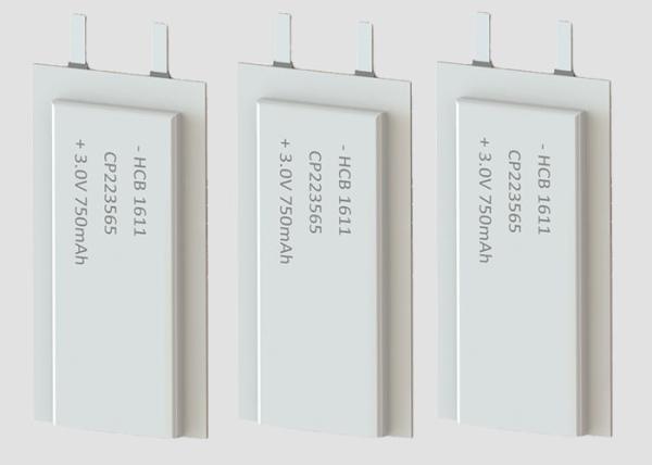 750mAh CP223565 3.0V Li-MnO2 Flat Lithium Battery Manganese Dioxide Cell Non