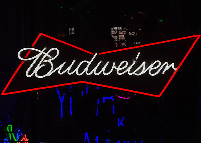 Handmade Budweiser neon light signs for business home bars and game rooms