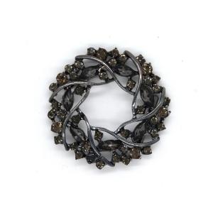 Quality Woman Vintage Rhinestone Shoe Clips 50*45mm With Elegant Appearance wholesale