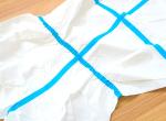 Taped Body Protection Surgical Hazmat Suit Asbestos Removal Waterproof