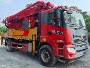 Quality Used 2021 Sany Heavy Industry 39m Concrete Boom Pump 2 Shaft Number Maximum Cloth Depth 33.4M wholesale