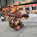 Electric Ride On Animated Rideable Dinosaur Animatronic Ankylosaurus Scooter