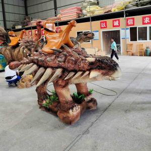 Quality Electric Ride On Animated Rideable Dinosaur Animatronic Ankylosaurus Scooter Model wholesale