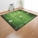 Grass Court Living Room Floor Carpets Green 3d Printed Rugs 1.5*1m
