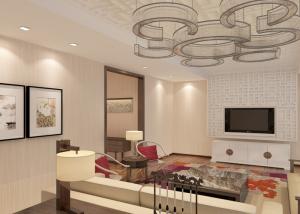 Quality Simple Contemporary Childrens Wallpaper , Beige Color Striped Living Room Wallpaper wholesale