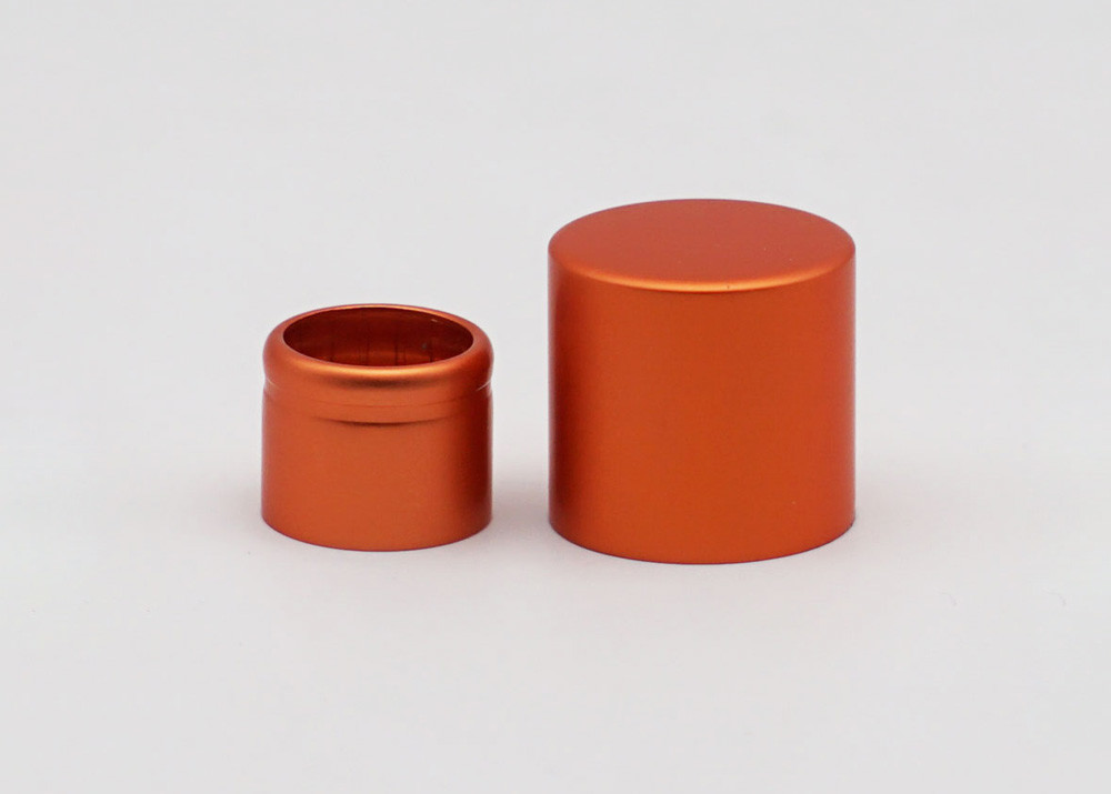 15mm Orange Cylinder Magnetic Perfume Cap Cosmetci Packaging