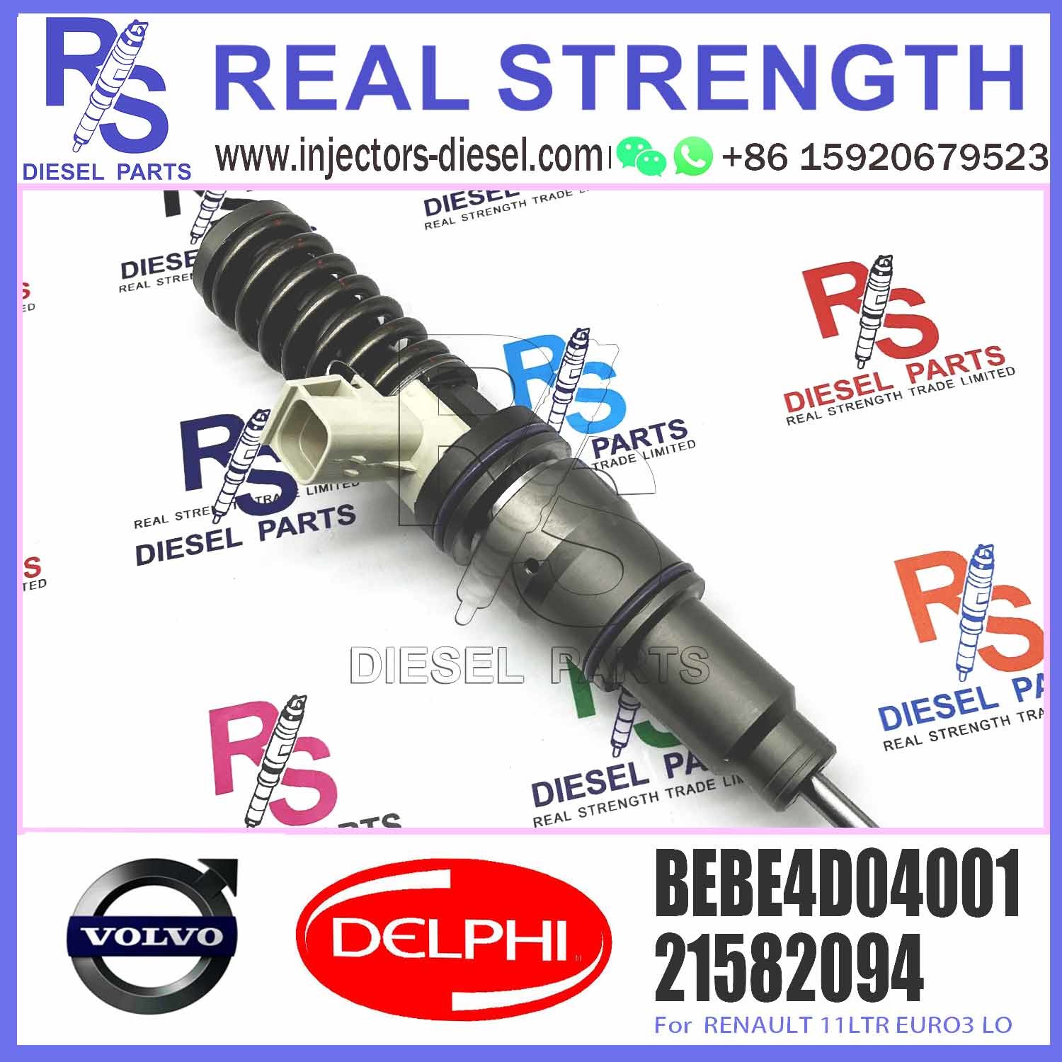 Diesel Fuel Injector 3803913 4 Pins Fuel Injection Nozzle BEBE4D35001 BEBE4D04001 For RENAULT MD11
