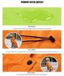 Winter Warm Breathable Reflective Yellow Dog Raincoat S-XXL Dog Rain Suit