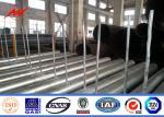 12m Single Arm Street Solar Power Light Pole For Outside Lighting 18v / 45w