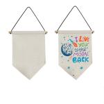 Printable Decorative Sublimation Sublimation Linen Flag For DIY Photos Printing