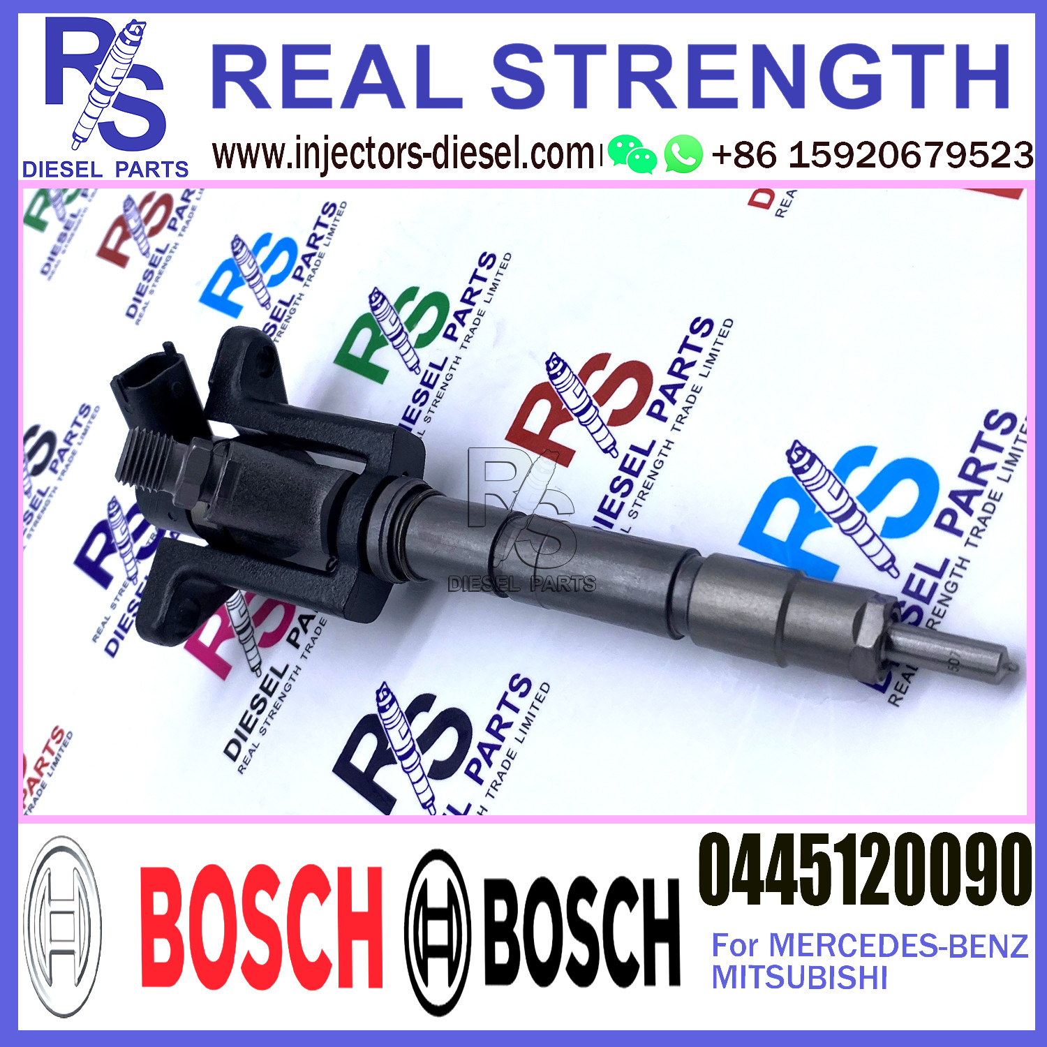 NEW Diesel Fuel Injector 0445120090 ME227600 For MITSUBISHI FUSO 4M50-TE for bosch