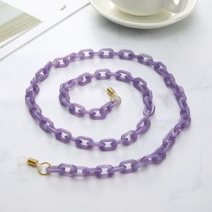 Quality 2020 Custom Design Acrylic anti skid masking Chains necklace Fashion Multi Colored Child Adult face cover Chain wholesale
