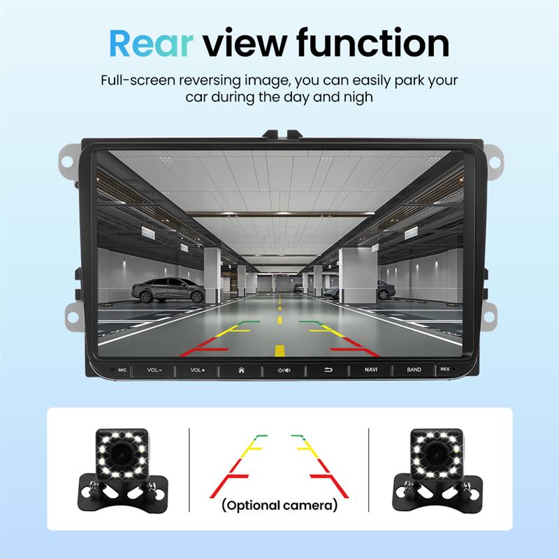 VW Volkswagen Golf Polo Tiguan Passat Skoda Octavia Carplay Auto with GPS and 1024*600 Resolution