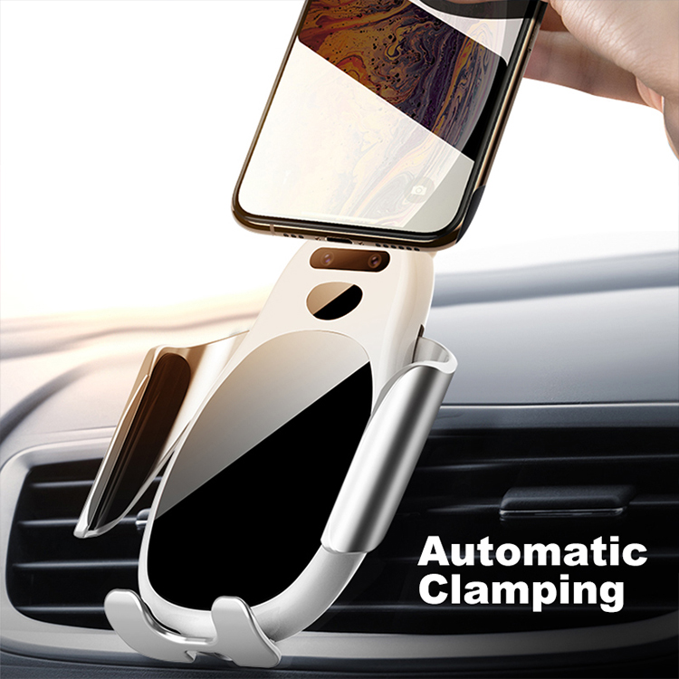 Wireless QI 15W Automatic Clamping Phone Holder