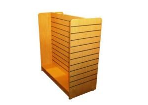 Quality Middle Floor Standing Slatwall Display Stand Portable Classic Style For Supermarket wholesale
