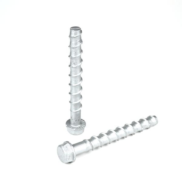 5/8x6'' Stainless Steel Hex Self Tapping Concrete Screw Anchor Bolts for
