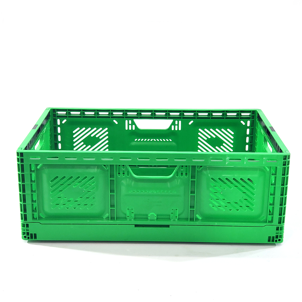 Stackable Plastic Folding Crates Supermarket Heavy Duty 23.6" X 15.7" X 9.0" 40L 32l