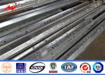 Bitumen Tapered Electrical Transmission Pole 35FT 3mm Thick Hot Dip Galvanized