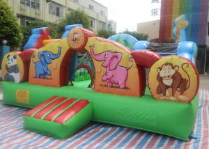 Quality Animal Theme Kids Inflatable Playground For Kindergarten / Leisure Center wholesale