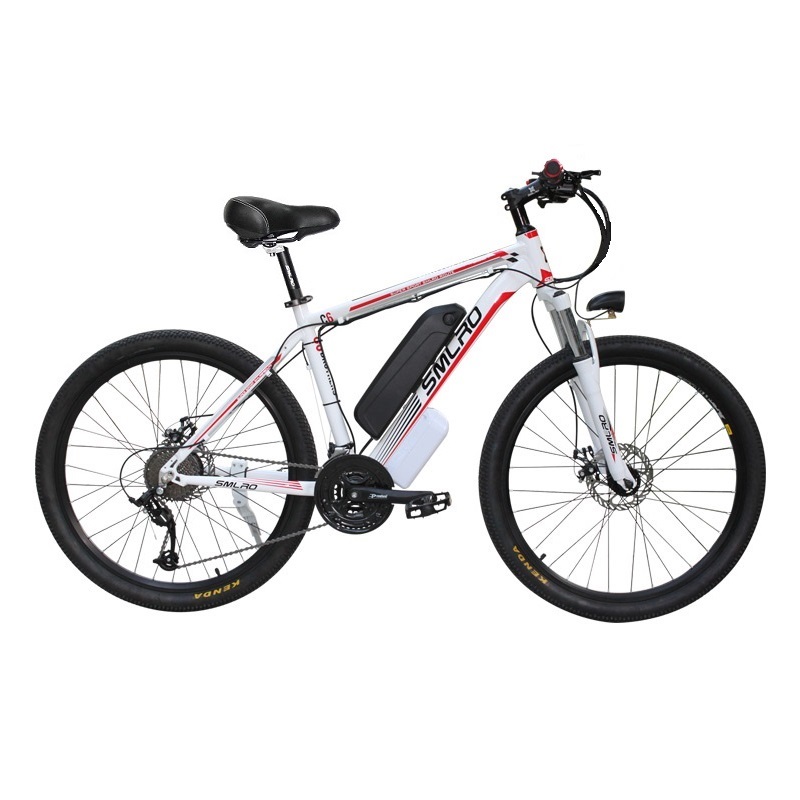 Lithium Battery 26 Inch Electric Mountain Bike SMLRO C6 With Cutoff Brake