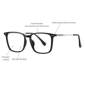 China Logo Custom Optical Combination Glasses Blue Light Blocking on sale