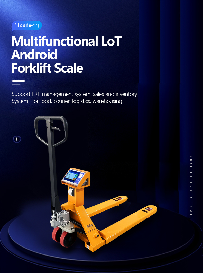 3000KG Capacity Weighing System SOHE Smart Android Forklift Scales with LED Display