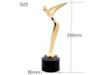 Rose Gold Plated Golf Trophy Awards , Longest Driver PGA Golf Trophies