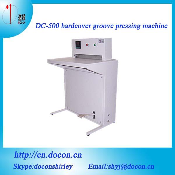DC-500 hardcover groove press machine