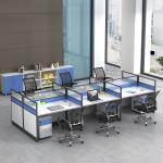 Simple Office Workstation Combination of Desk Chair and Partition for Productivi
