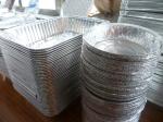 Ovenable Disposable Aluminum Foil Pans , Aluminium Disposable Baking Pan Custom