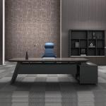 Thickness 50mm Executive Office Desks Wood Classic And Elegant