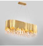 Black Modern Chandelier Lighting For Living Room Luxury Round Crystal Lamp(WH-CY