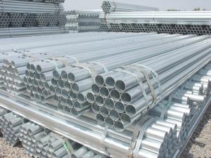 Quality galvanized steel pipe BS1387-1985 with thread wholesale
