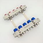 Stainless steel manifolds set for hydronic radiant and under floor heating