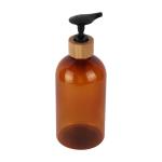 200ml 300ml 500ml Cosmetic Lotion Bottle 7oz 10oz 16oz Refillable Amber PET
