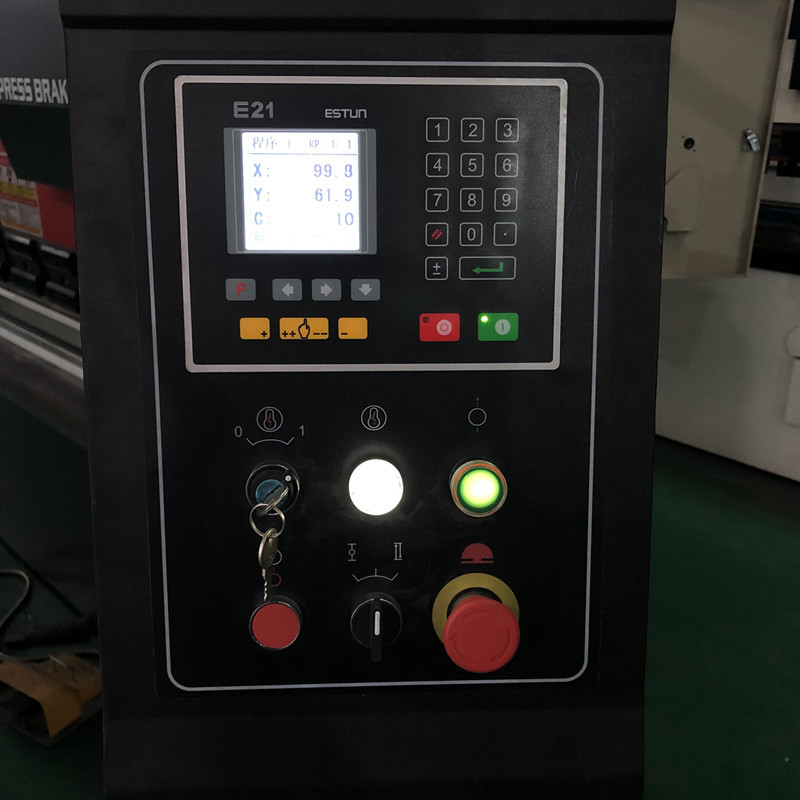100T 2500MM CNC Hydraulic Press Brake Machine With Estun E21