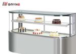 D Shape Cake Display Cabinet Digital Temperature Controller Curved Glass Cake
