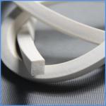 Low Hardness Silicone Foam Strip , Extruded Silicone Foam Sealing Strip