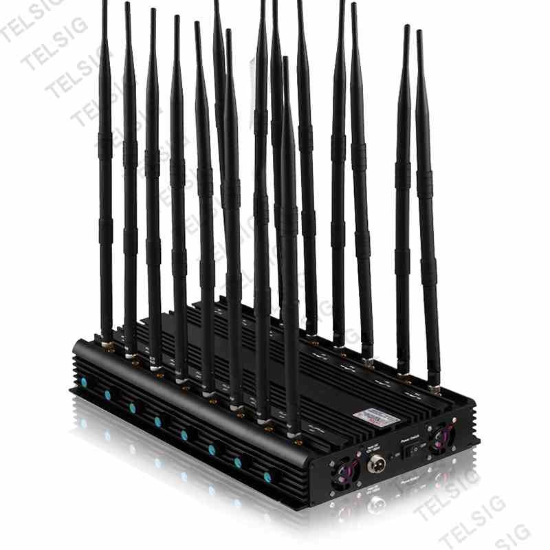 16 Antenna Cell Phone Signal Jammer Anti Bomb RF Blocker For GPS / Lojack / 2 / 3 / 4G