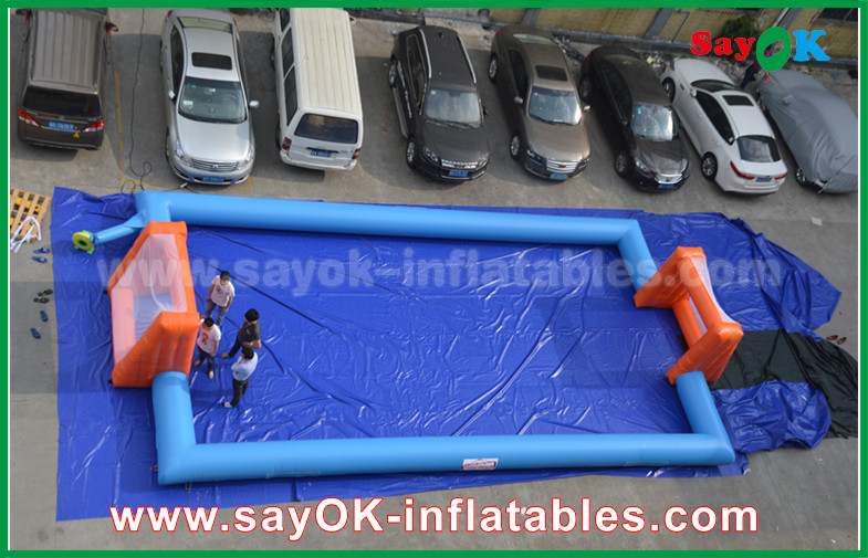 Inflatable Ball Game Word Cup PVC Inflatable Sports Games , Customized Inflatable Football Pitch