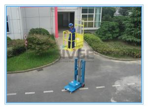 Quality Warehouse Order Picker 2.8m Mast Type , Hydraulic Aluminum Stock Picker Lift wholesale