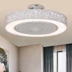 Modern 19 inch Ceiling Fan Lights Dining Room Bedroom Living remote control Fan