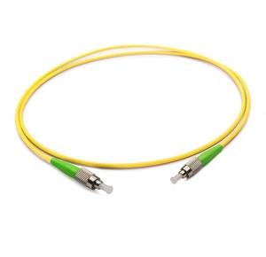 Quality G657A1 Simplex 3.0mm LSZH Fiber Optic Patch Cable Single Mode Yellow Color wholesale