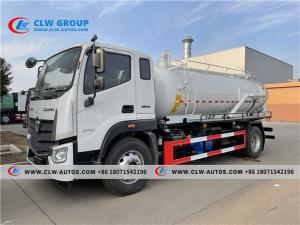 Quality Foton Auman Vacuum Tank Truck 8000 Liter Septic Tank Truck wholesale