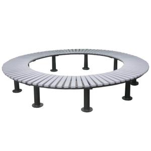 Quality OEM Garden Tree Bench , Metal Bench Around Tree With Recycled Plastic Material wholesale