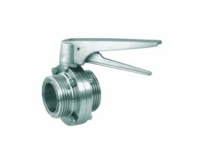 Quality Manual Control Sanitary Butterfly Valves 3A ASME BPE FDA Approved Materials wholesale
