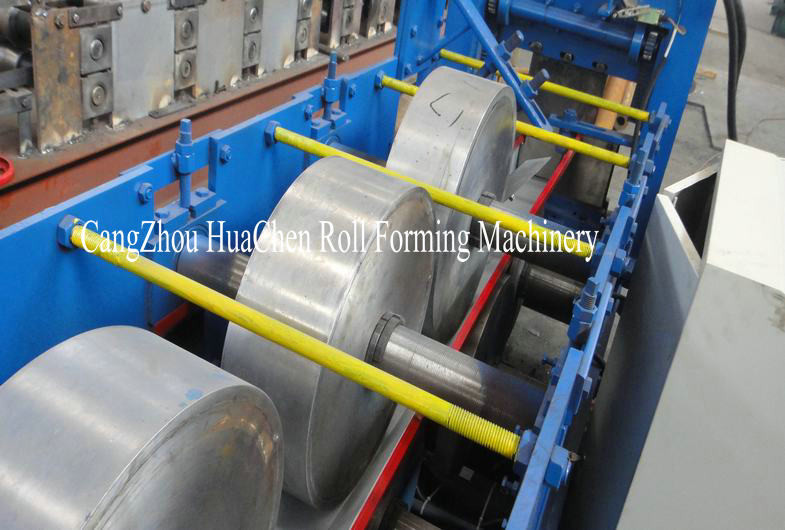 18 Roller Stations Rain Gutter Forming Machine With Manual / Hydraulic Uncoiler