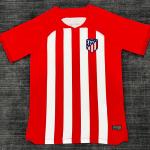100% Polyester Football Team Jersey Tear Resistant Fan Striped Soccer Jersey