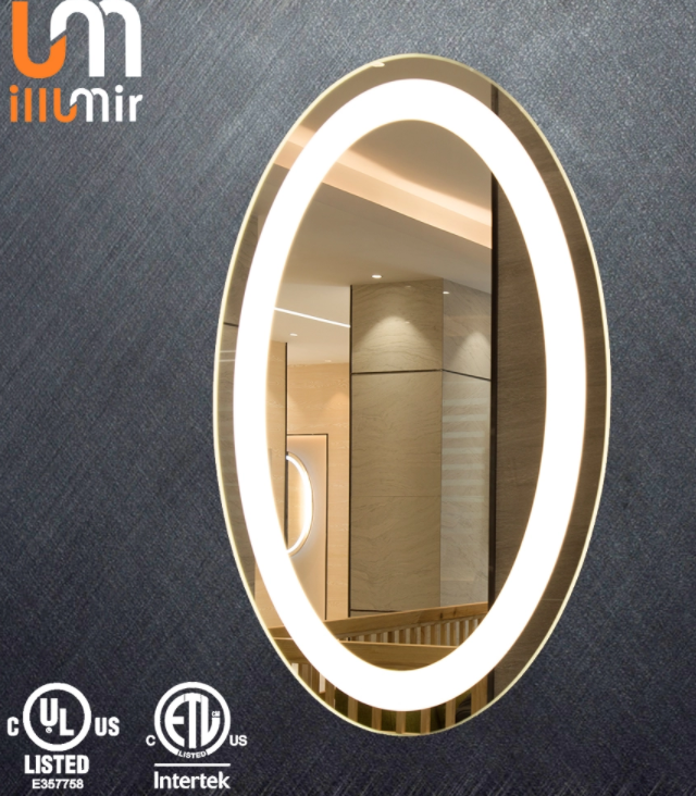 Modern Design Style Round Wall Mounted LED Bathroom Mirror with Touch Sensor Switch